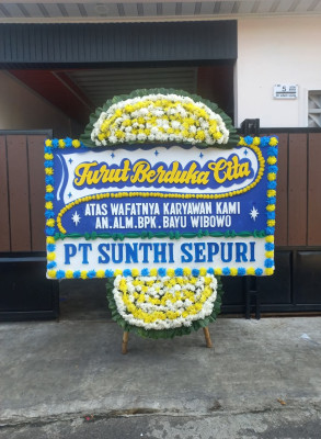 Papan Bunga Duka di Kalipuro